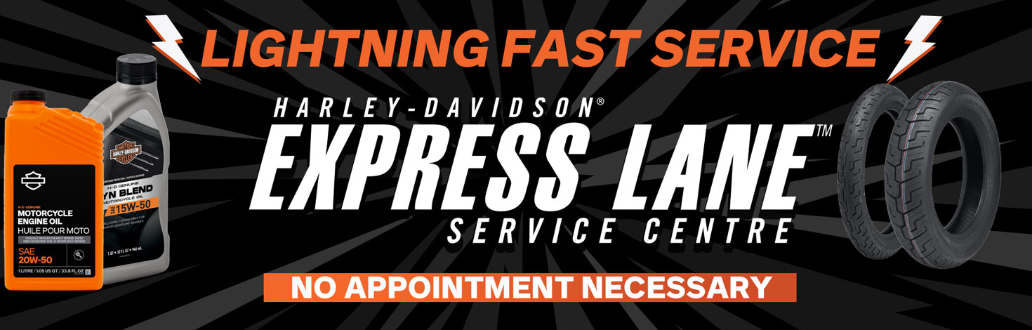 White Lightning Harley-Davidson Express Lane Service - No Appointment Needed